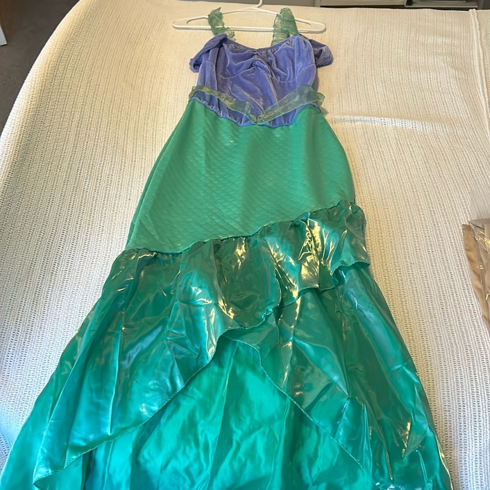 Purple and green small mermaid costume